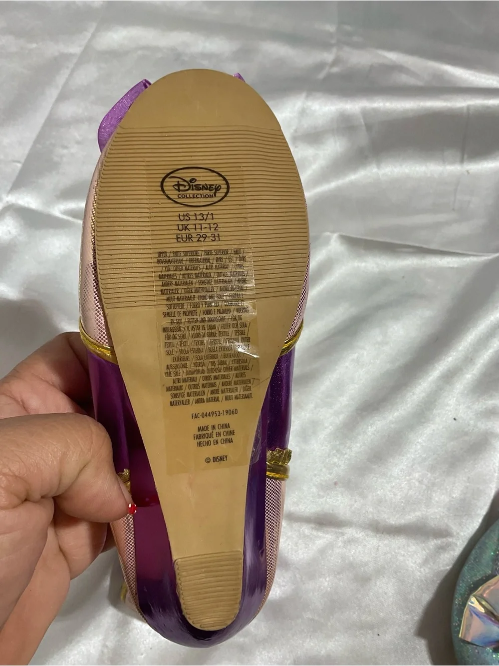 Purple Floral Accent kid's Ballet Flats